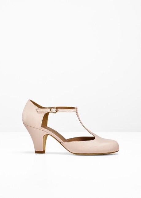 Escarpins à bride en cuir