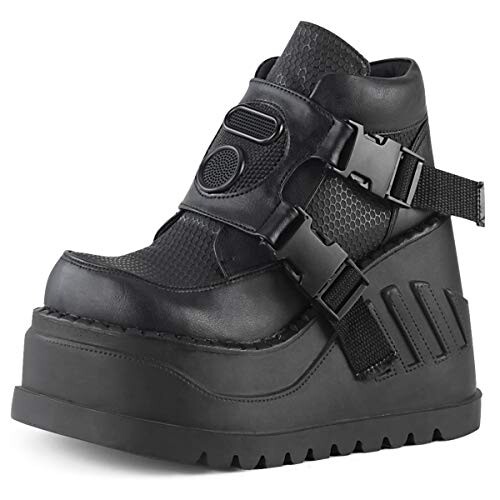 Demonia STOMP-15 Blk Vegan Leather UK 7 (EU 40)