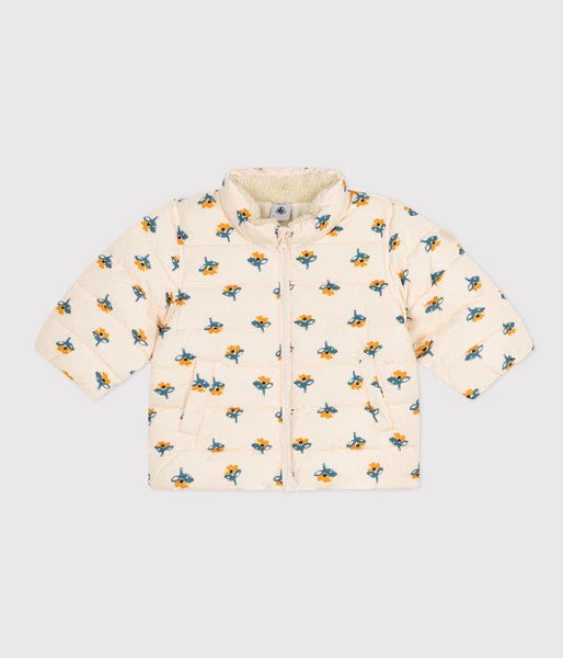 Doudoune imprimée capuche rétractable bébé