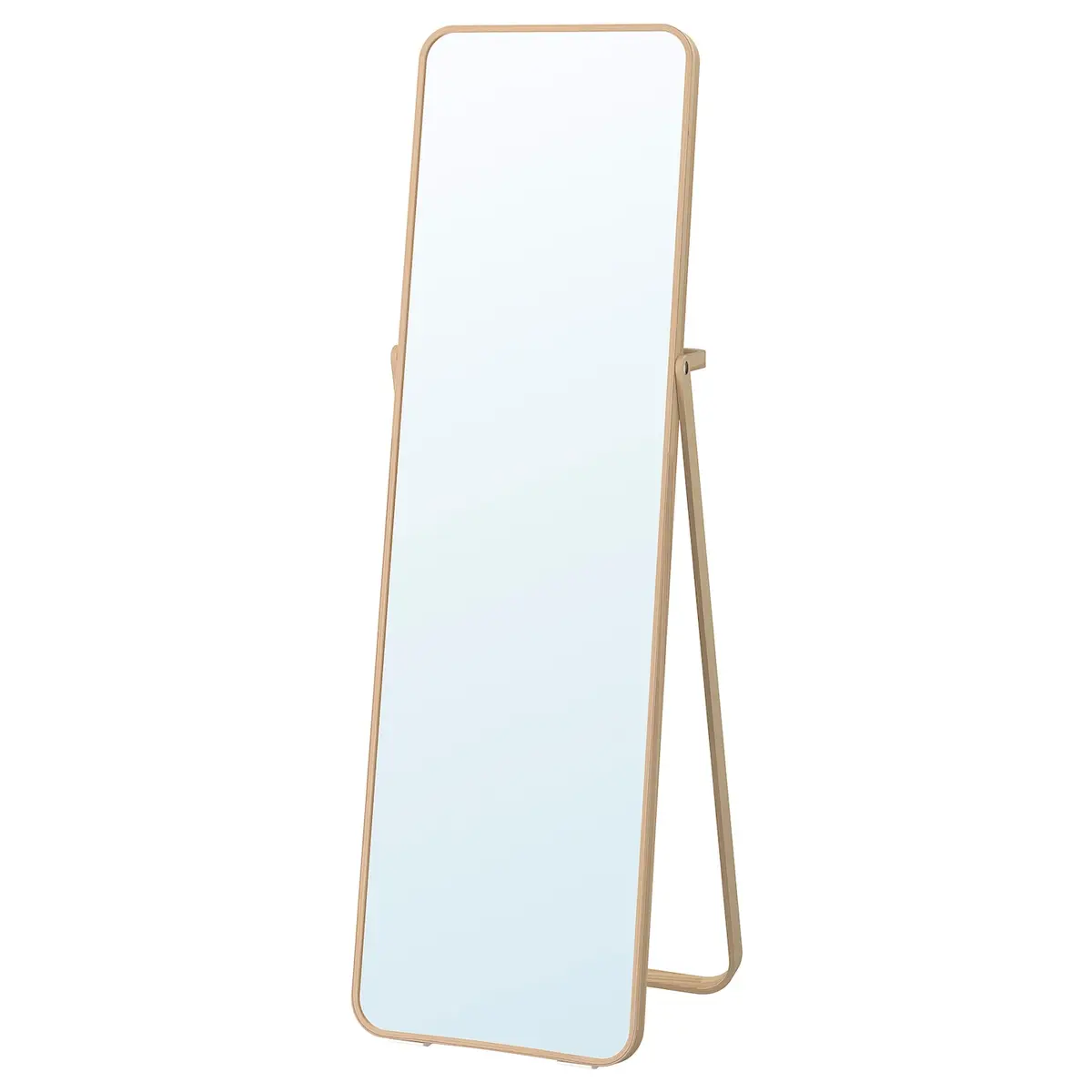 IKORNNES Miroir sur pied - frêne 52x167 cm