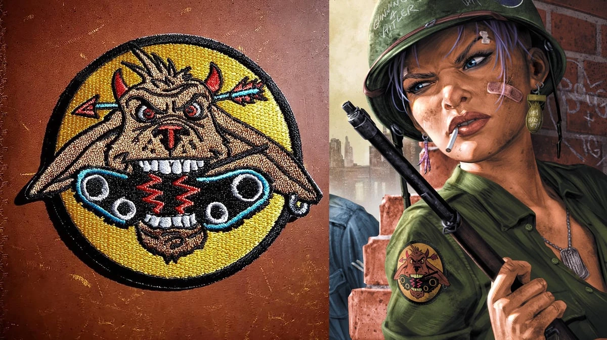 Collector's Item - Booga Tankbuster Division Patch (with Double-Sided Tank Girl print)