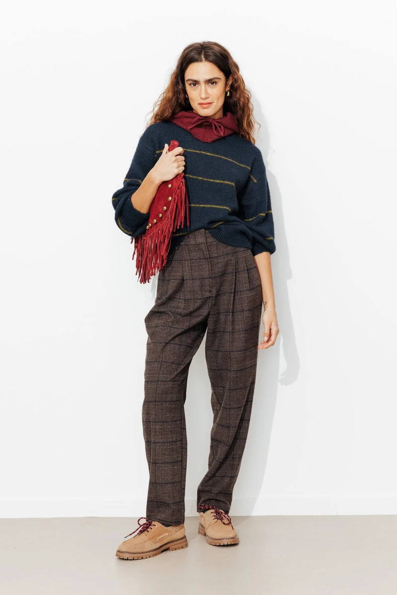 Pull rayé moelleux Femme