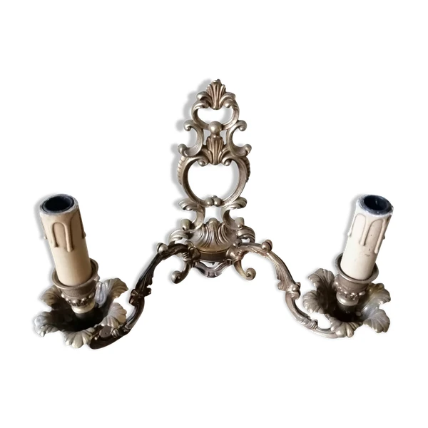 Applique mural en laiton 2 branches