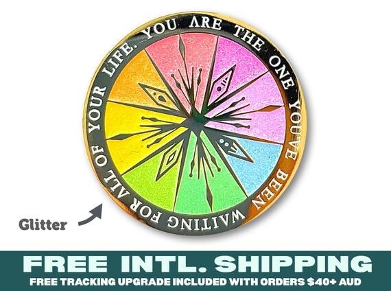 Montrez-vous Pride Pin : Vous êtes celui que vous attendiez | Fantasy Princess Ice Snowflake Citation Glitter Émail Badge Lapel