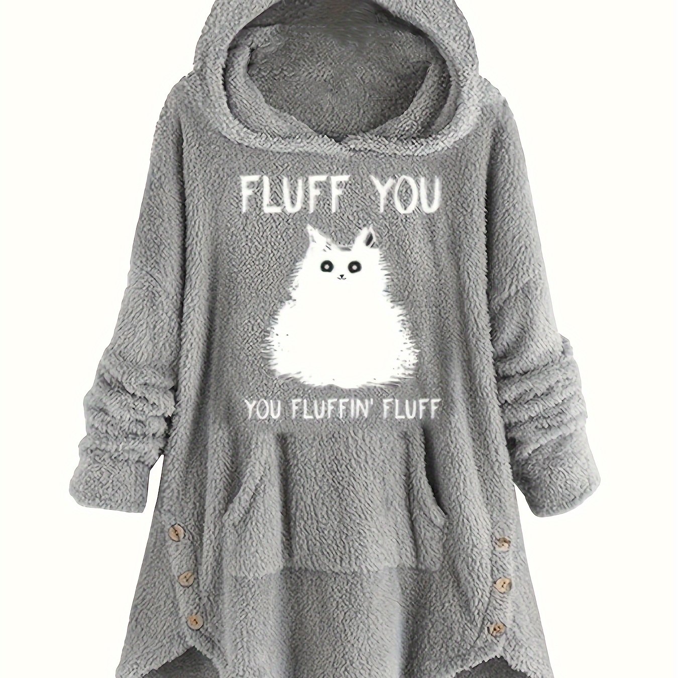 Sweat à Capuche Femme Avec Poche Kangourou – Idéal Pour Transporter Chat/chien, Chaud Hiver - 11