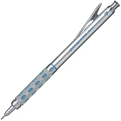 Porte-mine Pentel Graphgear 1000, 0,3 mm 0,7 mm bleu