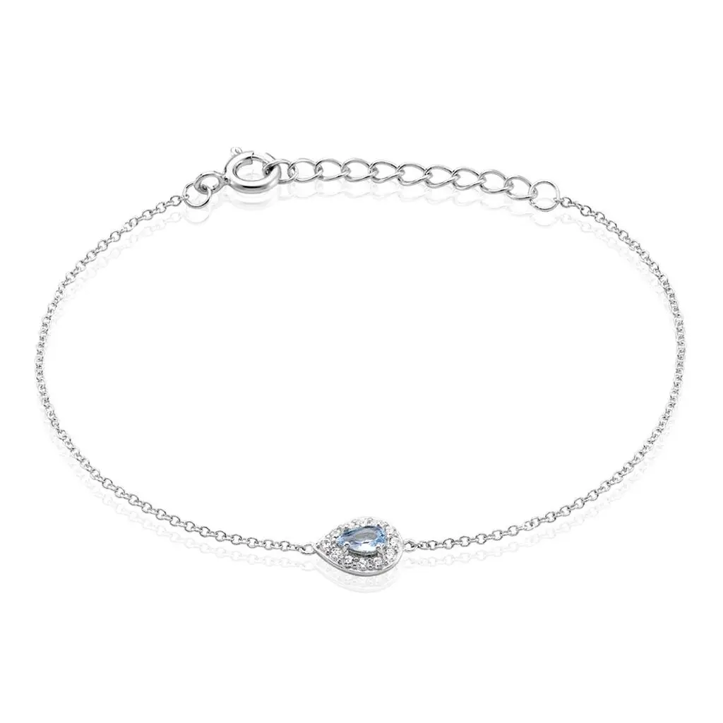 Bracelet Argent Blanc Tania Oxydes De Zirconium