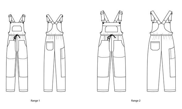 Partner utility overall sewing pattern - Plus sizes 0 to 32