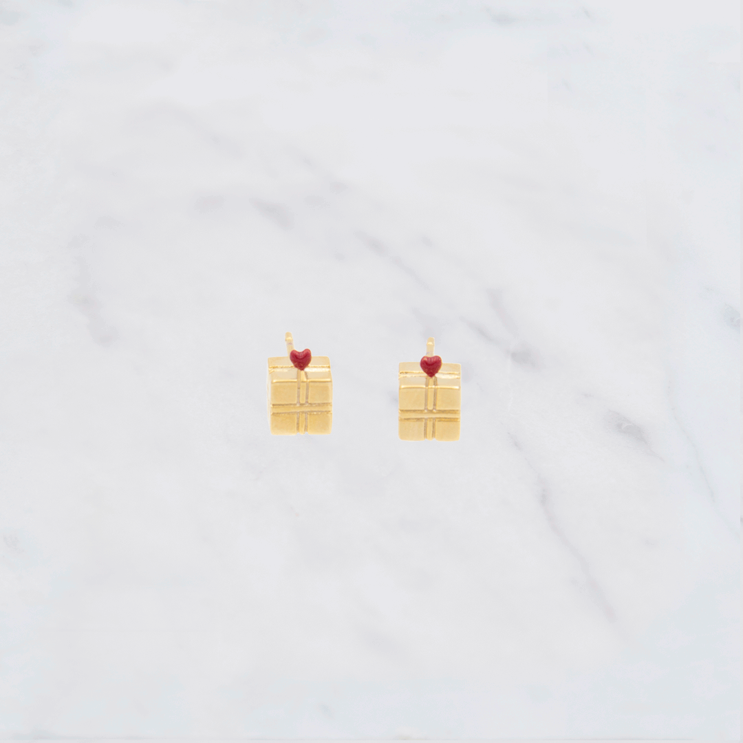 Boucles d'oreilles Joli Cadeau Rouge