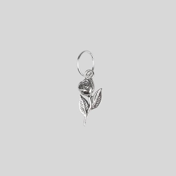 REVOLT. Rose Charm Sterling Silver Single Earring – REGALROSE