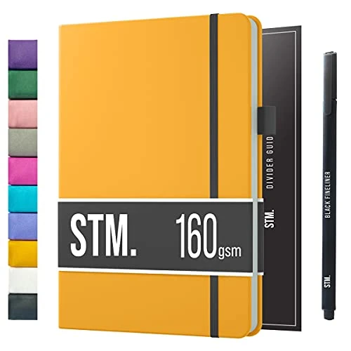 Scribbles That Matter B5 Bullet Dotted Journal + Stylo gratuit! Ton carnet B5 pointillés Couverture rigide 160 g/m², 150 papier épais résistant aux saignements pour le travail (7 x 10) pouces