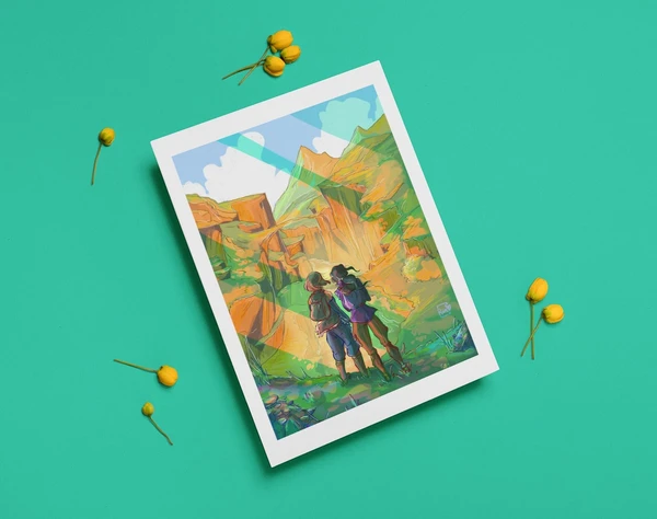 Korra and Asami The Legend of Korra Fine Art Print/ Poster