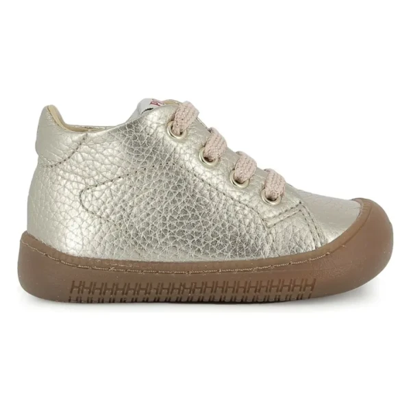 Bottillons Yaka Walk Cuir Grainé | Doré