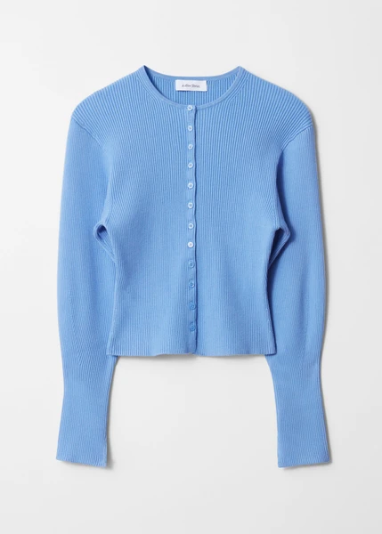 Cardigan ajusté en maille côtelée