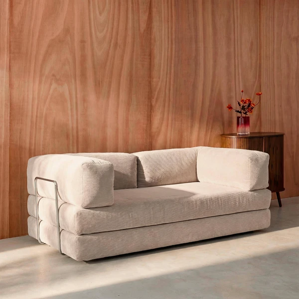 Canapé convertible velours côtelé - sweeek