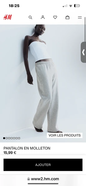 Pantalon en molleton