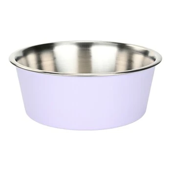 AniOne Gamelle en acier inoxydable Cute violet 1,2 l | MAXI ZOO