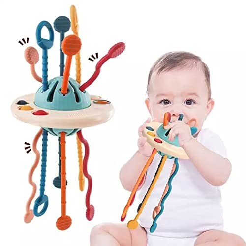 LILYMAM -Montessori, Bebe Eveil 0-6 Mois Haute Qualité, Jouet pour Enfant 1 an 2 Ans, Jouet Eveil 3-12 Mois, Jouet d'apprentissage et de Dentition Sensoriel, Jouet Bain pour Bébé, Motricité Fine