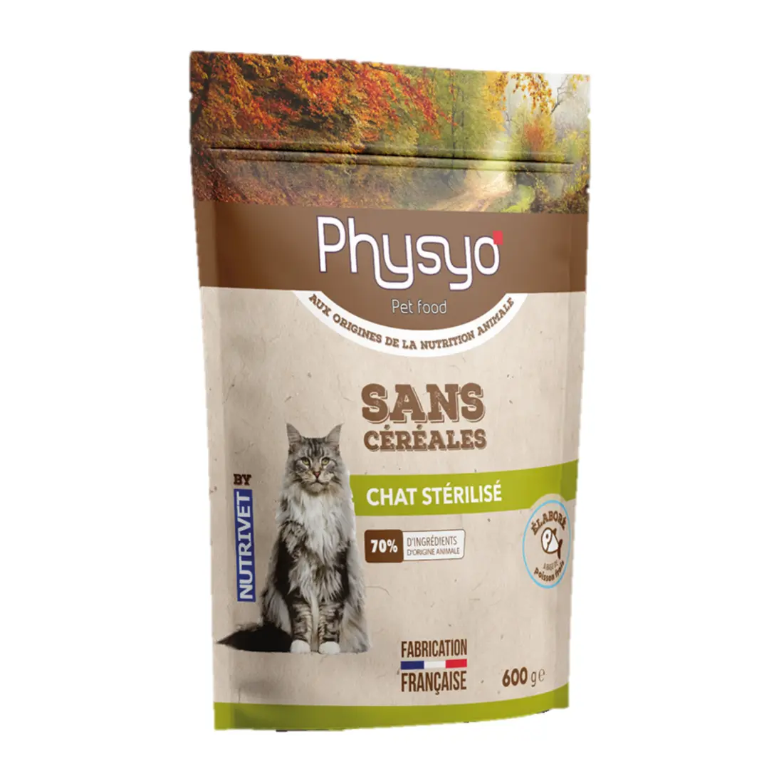 Croquettes chat stérilisé poisson frais - Physyo