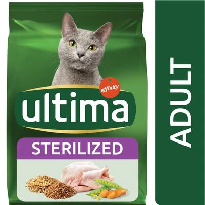 Ultima Stérilisé, poulet, orge pour chat