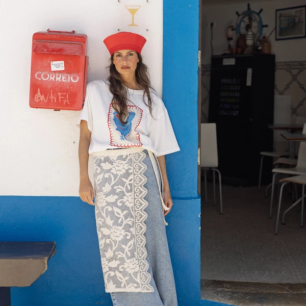 AIDA apron - WHITE LACE | PRE ORDER