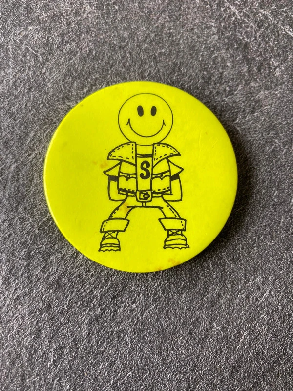 Badge vintage smiley