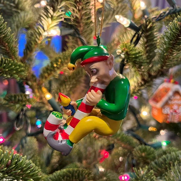 Boule de Noël : Candy Cane Bong Elf