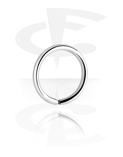 Continuous ring (surgical steel, silver, shiny finish)