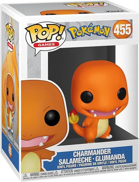Funko Pop! Games: Pokemon - Charmander - Salamèche - Figurine en Vinyle à Collectionner - Idée de Cadeau - Produits Officiels - Jouets pour Les Enfants et Adultes - Video Games Fans