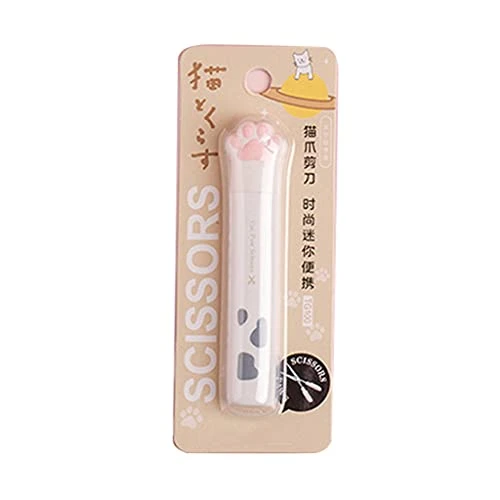kdjsic Mini ciseaux multifonctionnels portables fonctionnels ciseaux de couture ciseaux de couture joli motif pattes de chat pour projets d'artisanat d'art