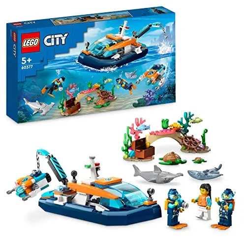 LEGO 60377 City Le Bateau d’Exploration sous-Marine,