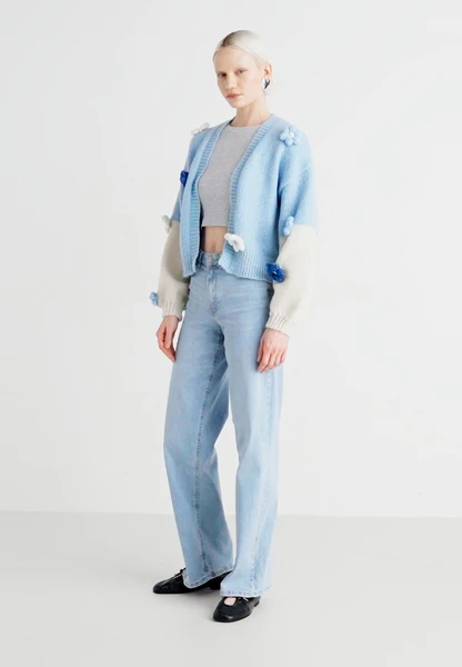 PCJENNER - Gilet - Light-blue