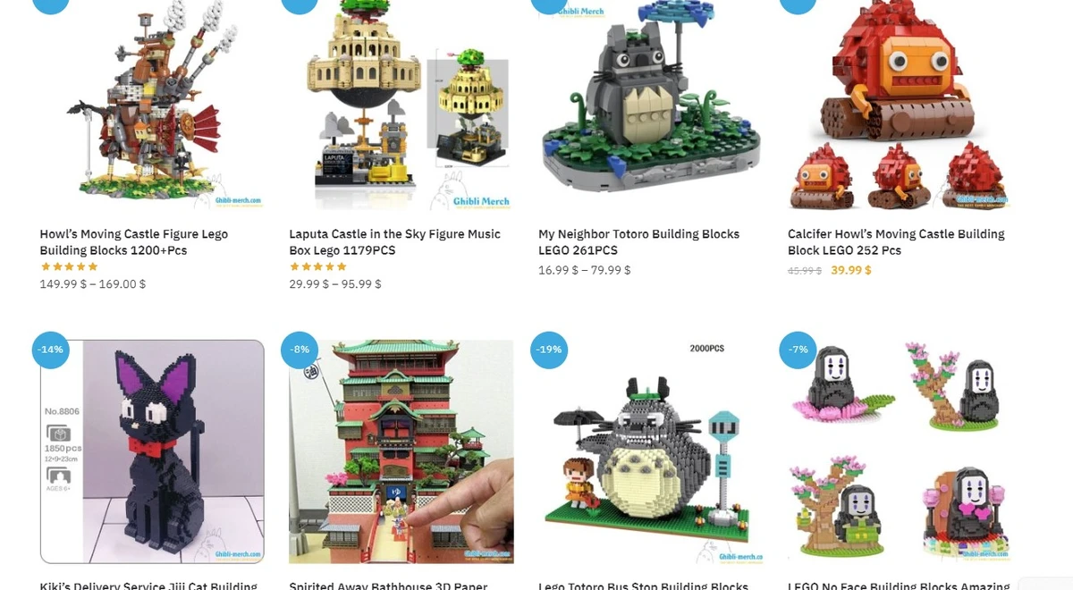 Studio Ghibli  LEGO, Puzzle Building Blocks
