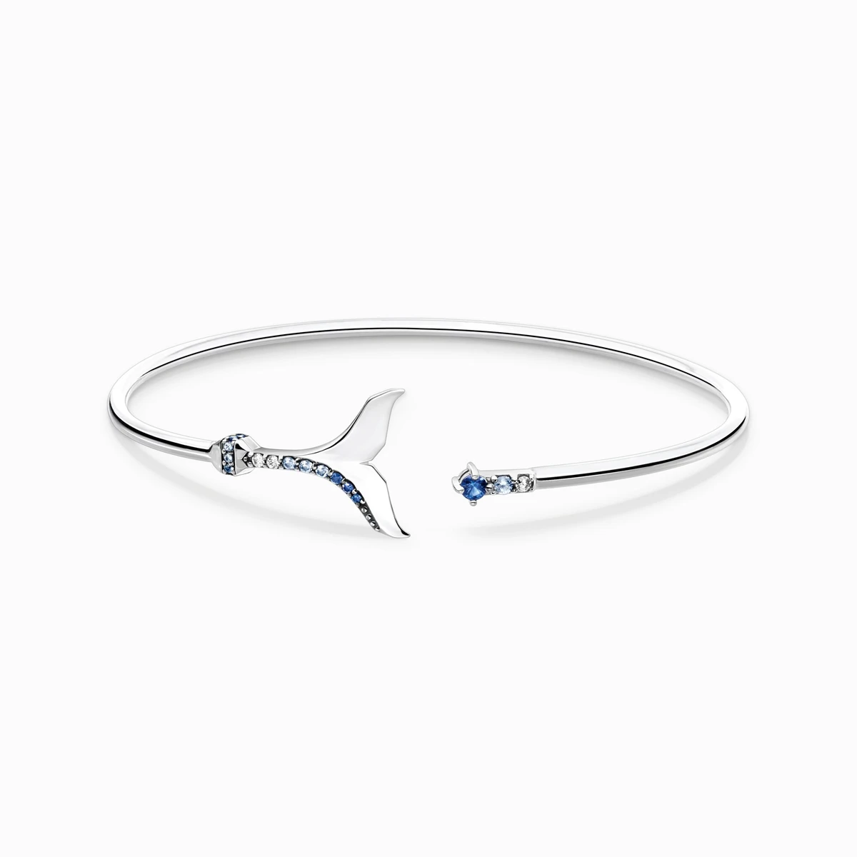 Bracelet jonc nageoire caudale vec pierres bleues | THOMAS SABO