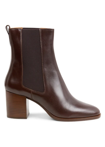 Bottines en cuir | Marron