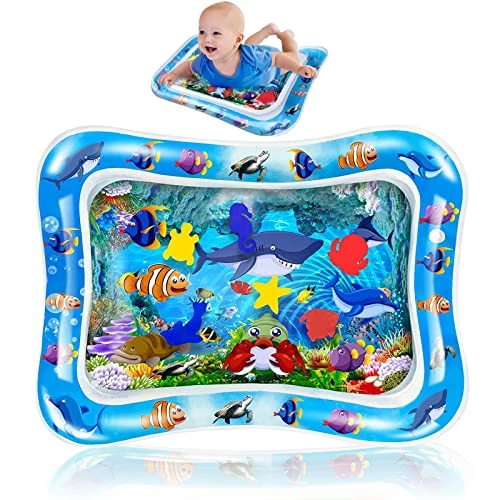 Tapis d'eau de bébé, Tapis Eau Gonflé Enfant, Jouet Bebe Tapis Eau, Jouet Bebe Tapis Eau pour Bébés et Tout-Petits Tapis Jouet Bebe 3 6 9 12 Mois Amusement