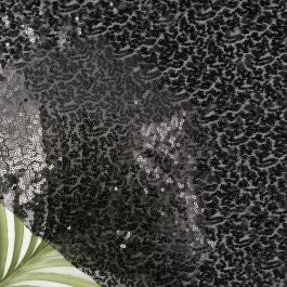 Tissu résille sequin noir