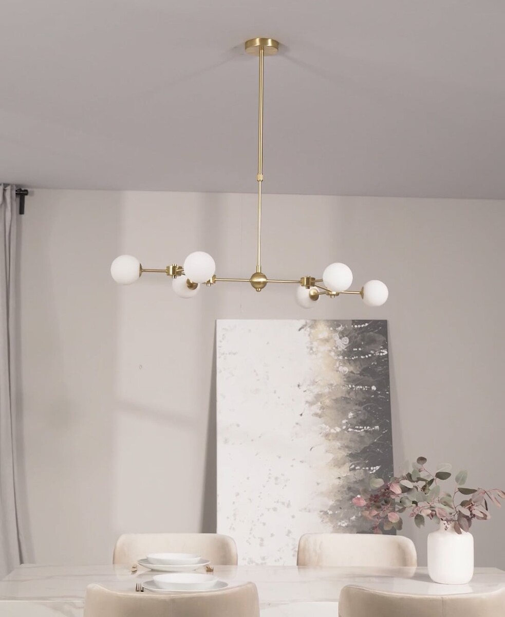 Grande suspension moderne métal doré Aurelia | WestwingNow