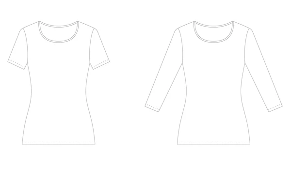 Primo fitted t-shirt sewing pattern - Plus sizes 0 to 32