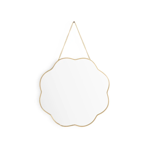 Miroir en laiton Ø30 cm, Uyova