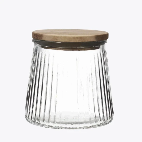 Bocal en Verre Strié