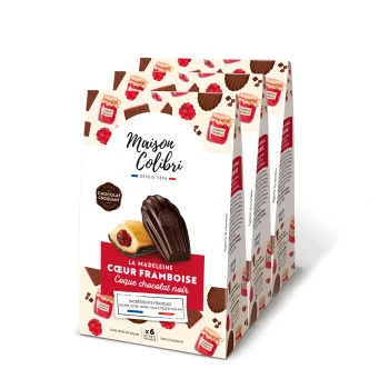 Madeleine Coeur Confiture de Framboise