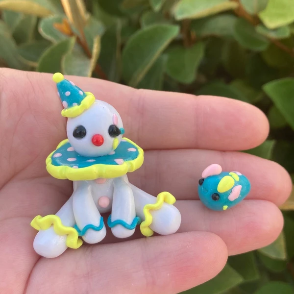 Figurine faite main de clown