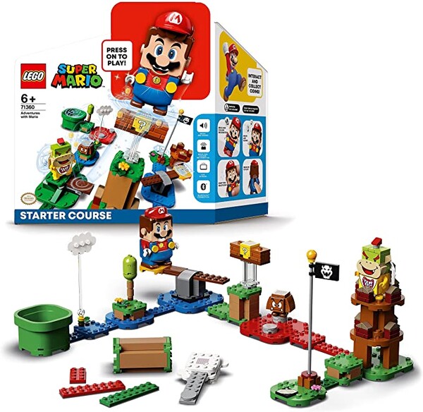 LEGO 71360 Super Mario Pack de Démarrage Les Aventures de Mario - Jouet interactif - Jeu de Construction incluant la Figurine : Amazon.fr: Jeux et Jouets