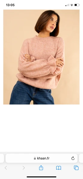 Pull manches volantées