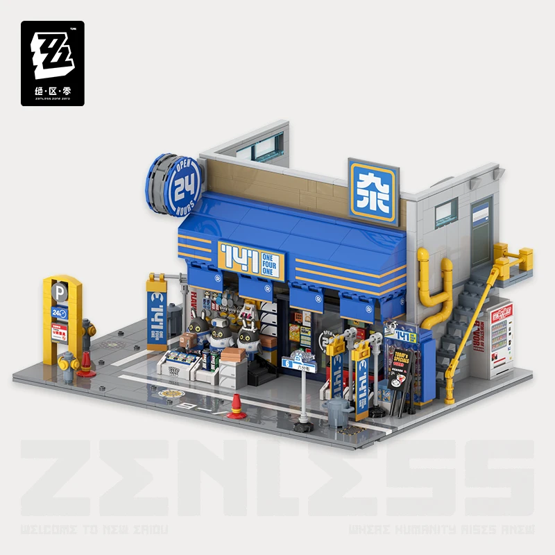 Zenless Zone Zero : Blocs de construction - 141 Convenience Store - 6th Street Series Vol.1 - Gacha Merch