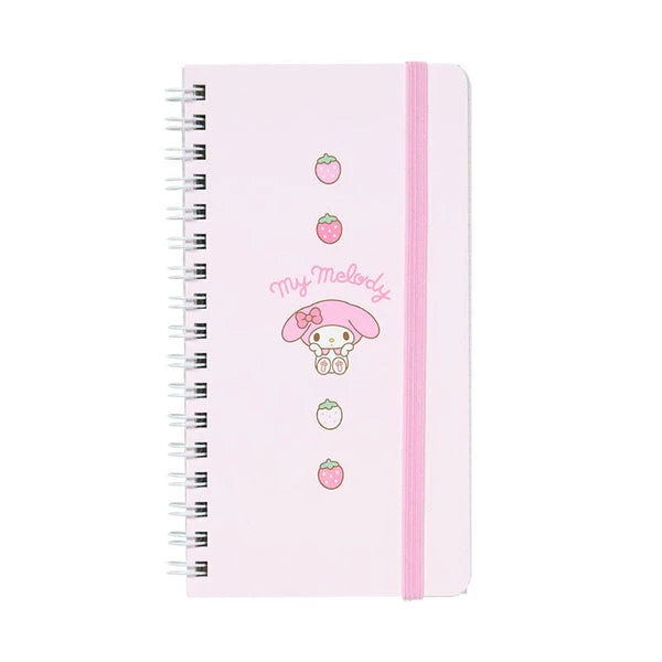 My Melody Slim Spiral Notebook (Elastic Closure)