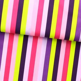 Tissu popeline de coton Nerida Hansen - Summer stripe violet | Rascol
