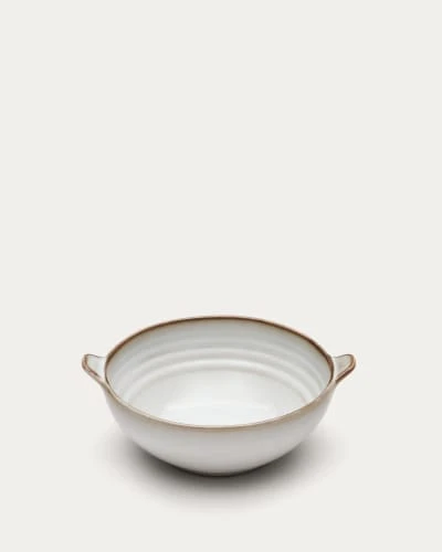 Bol Portbou en céramique blanche | Kave Home®