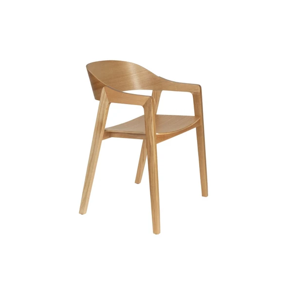Lot de 2 chaises en bois avec accoudoirs Westlake fabriquée par Dutchbone